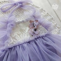 Image 2 of Poppy newborn body-dress - lilac
