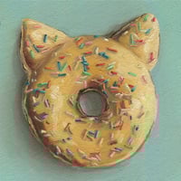 Image 1 of “Cat Donut” Fine Art Print