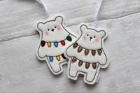 Image 1 of Fairy Light Polar Bear Decoration 