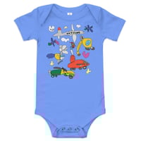 Image 4 of Baby Trucks, Planes and Helicopters Onesie