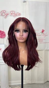 Image 8 of Cherry curtain bangs luxury (ready to ship) 