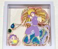 Image 5 of Demon Tanjiro Enamel Pin [IN HANDS] 