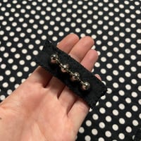 Image 3 of BLACK STUDDED HAIR CLIPS 