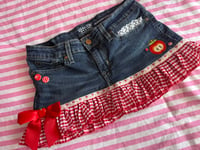 Image 5 of Apple Sauce Denim Skirt 🍎❤️(M)