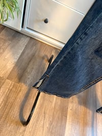 Image 2 of Fashion Nova distressed dark wash denim 