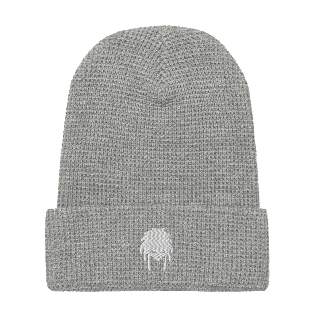 Image of MAH WHITE LOGO Waffle beanie