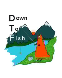 “Down to Fish” print