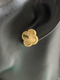 Image 5 of GOLD CLOVER EARRING