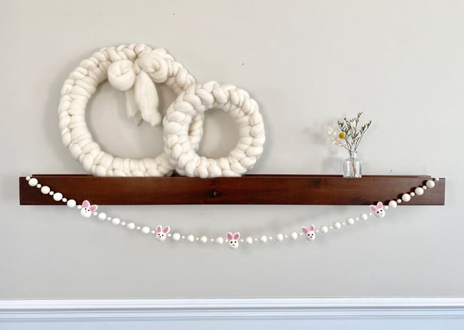 Ivory Bunny Garland