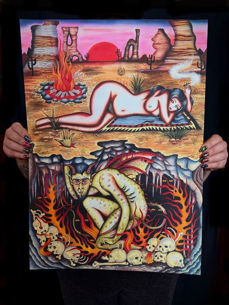 Image of Waiting For Night A2 Fine Art Print