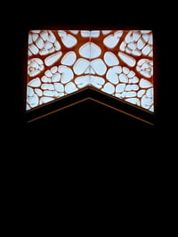 Image 5 of @Kaoticartworks 3-D Resin & Blue Amboyna Burl GLOW Segmented Knife Scales