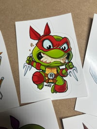 Image 2 of NEW TMNT CHIBI STICKER SET