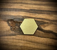 1/8" thick (3mm) hexagon blank BRASS