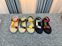 Image 1 of Loewè Colorblock Sandals 