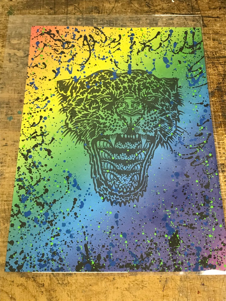 Image of 1 OF 1. WAVE ROAR SPLATTER PRINT