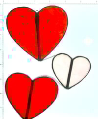 Image 2 of Heart String Stained Glass Suncatcher