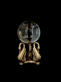 Image 3 of Superbe support de boule de cristal de bohème, de 10cm de diamètre