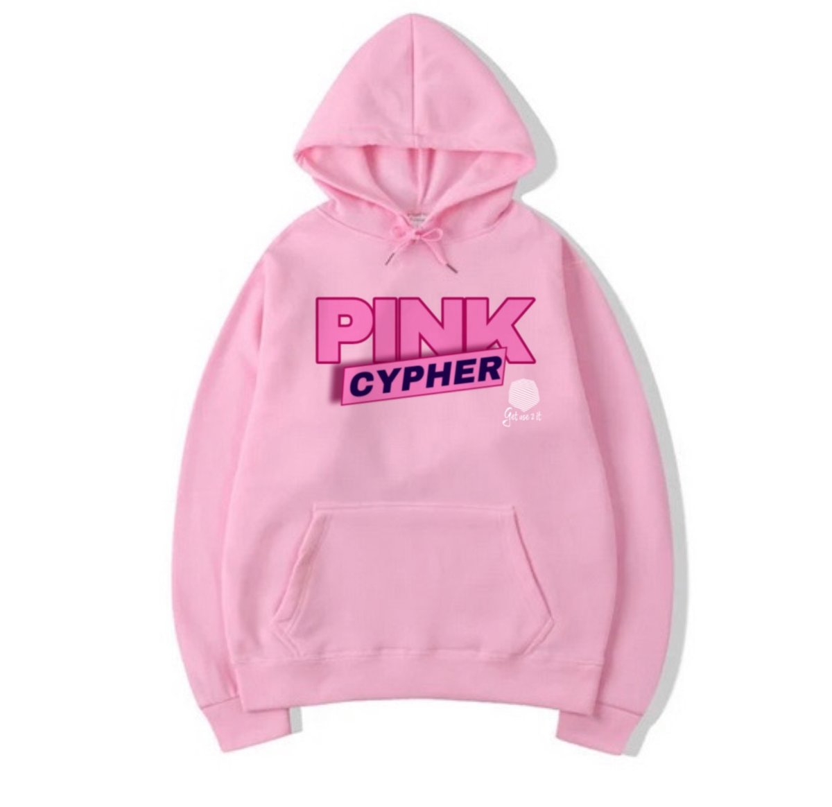 GET USE 2 IT  Pink Cypher Pink Hoodie