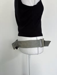 Image 3 of 00s Gray leather belt 