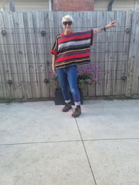 Image 3 of Squared Top -red stripe