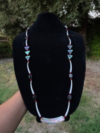 Dentalium Abalone Rim Necklace 