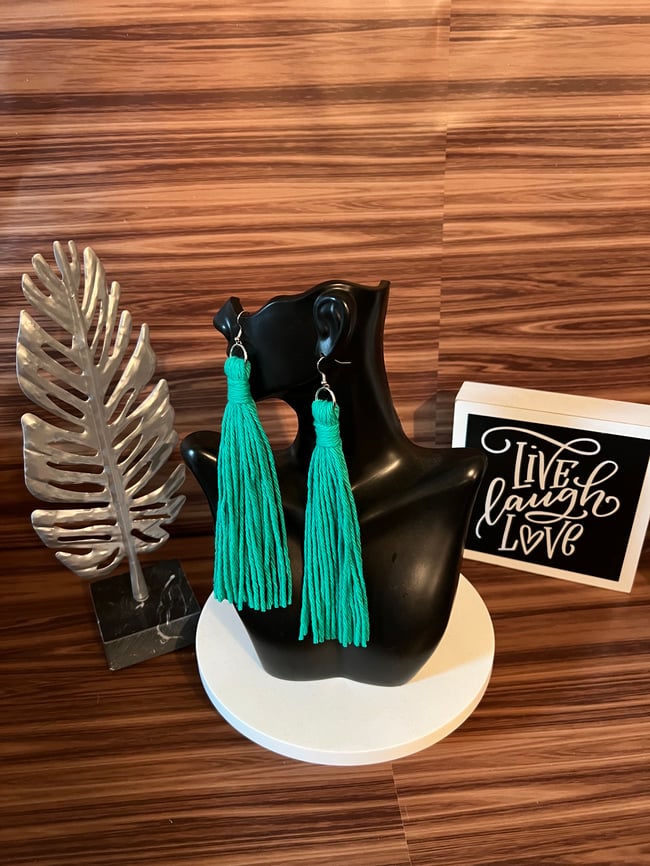 Cotton Tassel Earrings 