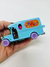 Image 7 of Polly Pocket vintage camion fleuriste bleu complet