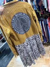 Image 1 of PEACE KIMONO FLANNEL