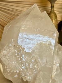 Image 13 of Large Clear Quartz Self Healed Points Cluster  Statement Piece #2063