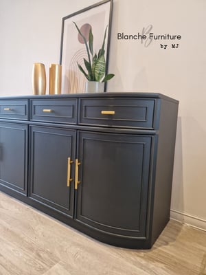 Image of Stunning Curved Sideboard in Grey - Available Now