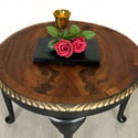 Georgian styled Pie Crust Table black and gold 