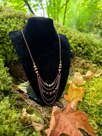 Image 2 of Red Tiger Eye Smaller Chain Necklace 