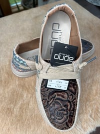 Image 2 of Customized Dudes, Women, Wendy's, Size 8 Brown Floral