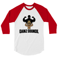 Image 5 of Gainz Council 3/4 sleeve raglan shirt