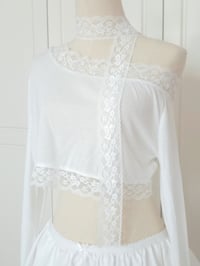Image 3 of Vivi off shoulder top - white
