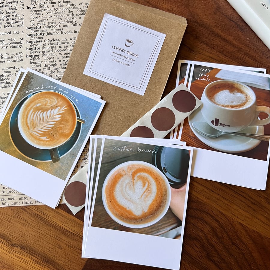 Image of 'Coffee Break' Mini Polaroid Print Pack
