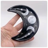 Image 3 of Moon Phase Crescent Ceramic Trinket Tray