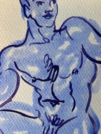 Image 3 of Watercolour ~ Blue Boys XIX