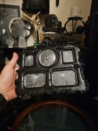 Image 2 of Ornate Black Spider Web Clock 