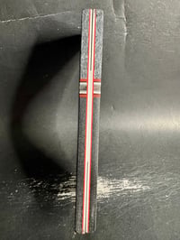 Image 4 of Fat Carbon & Black Glass Segmented Knife Scales
