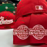 Image 3 of New Era 59Fifty Scarlet Red- White Los