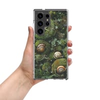 Image 3 of Flora and Fauna Goblincore Grunge Snails and Moss Clear Case for Samsung®