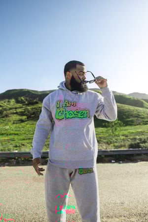 Fresh Light Grey “I Am Chosen” Hoodie