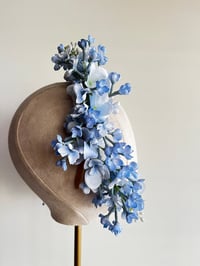 Image 2 of Soft blue flower headpiece 
