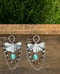 Image of Ginkgo Swoosh Draped Chain Earrings
