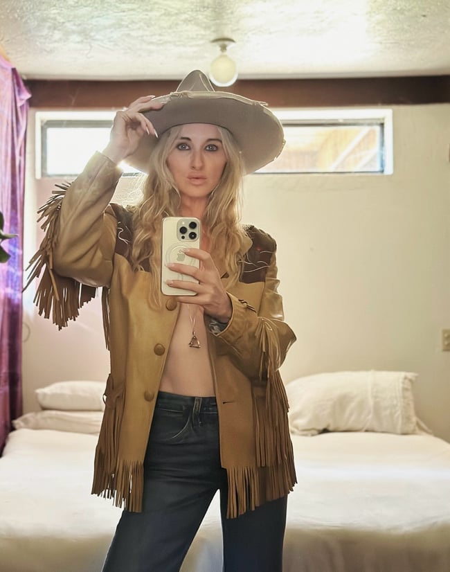 1960s Geronimo CACTUS fringe leather jacket