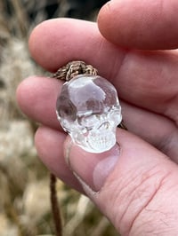 Image 1 of Crystal skull pendant.