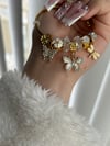 White Butterfly Charm Bracelet