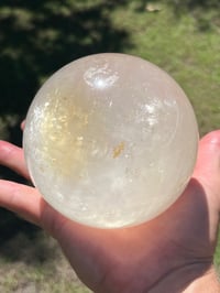 Image 2 of Large Calcite Sphere With Rainbows #2828