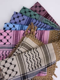 Image 1 of Gold Tassel Keffiyehs (Various Shades)